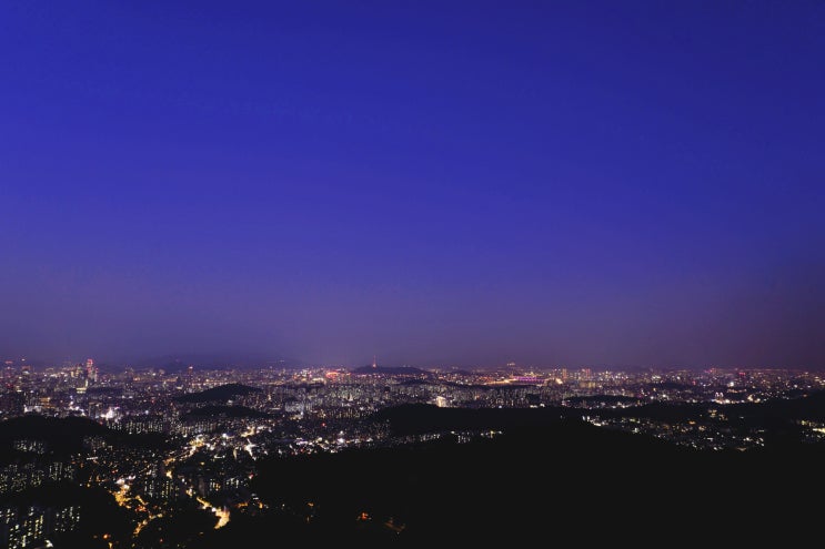 서울 일몰과 야경을 함께 볼 수 있는 호암산정상