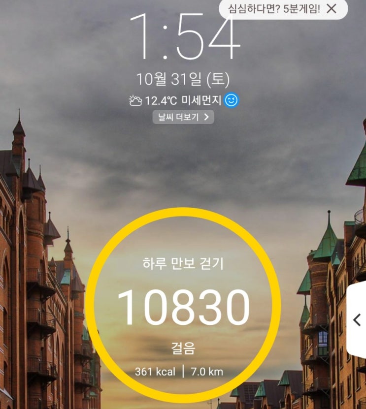  하루만보 걷기 10월15 ~ 31 일 결산 2틀실패 13일 성공