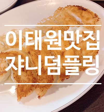 이태원 중화만두 맛집 - 쟈니덤플링