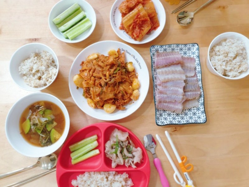 냉동 대패삼겹살 요리 : 대패 두루치기/ 어린이 불고기 한꺼번에 만들기