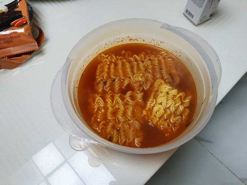 전자렌지 라면끓이기 feat. 다이소 전자렌지 라면용기
