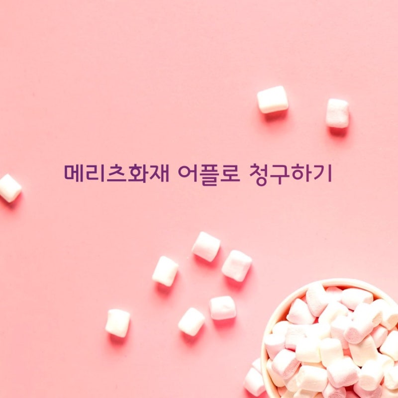 메리츠화재_어플로 보험청구하기
