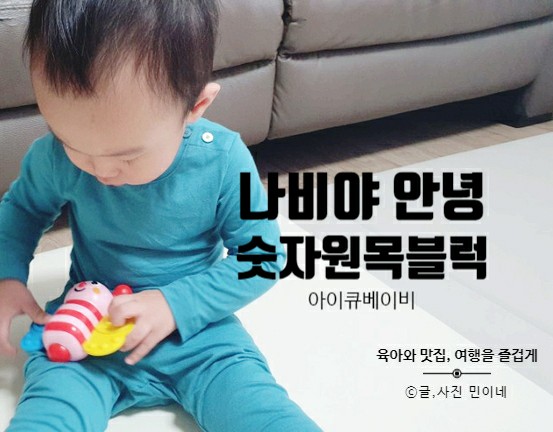  아이큐베이비 나비야안녕 & 숫자원목퍼즐 아기 최애템!