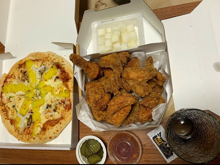  [피자나라치킨공주 서울신내점]고구마피치 M세트 후기!