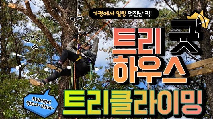  가평 힐링!! 트리클라이밍과 트리하우스 만들기[트리클라이밍연구소]