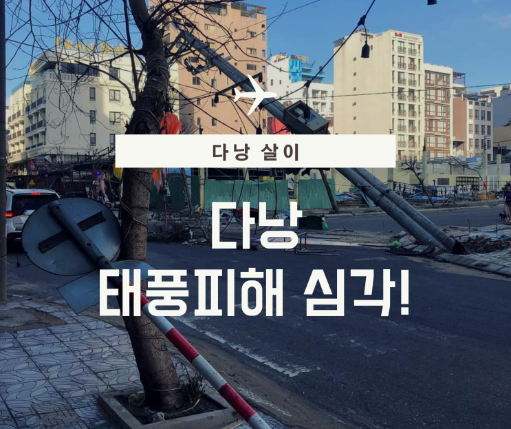  베트남 다낭을 쓸고 가버린 태풍...