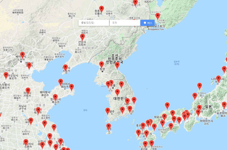  세계 공항지도 리스트