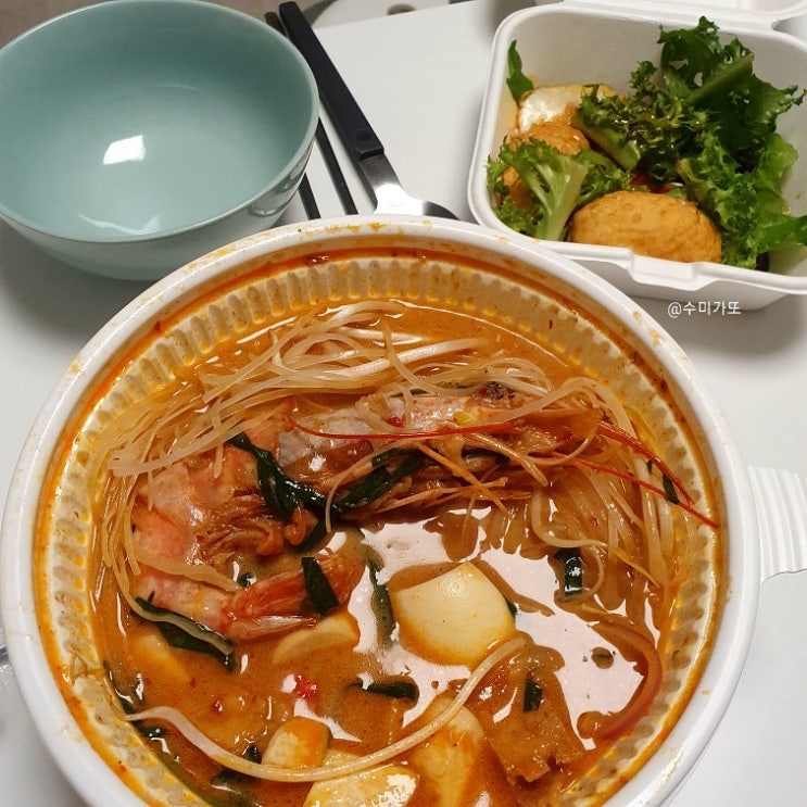  [연남동 배달맛집] 연트럴파트 맛집으로 유명한 쌉saap연남에서 똠얌국수&에그샐러드 배달시커먹기