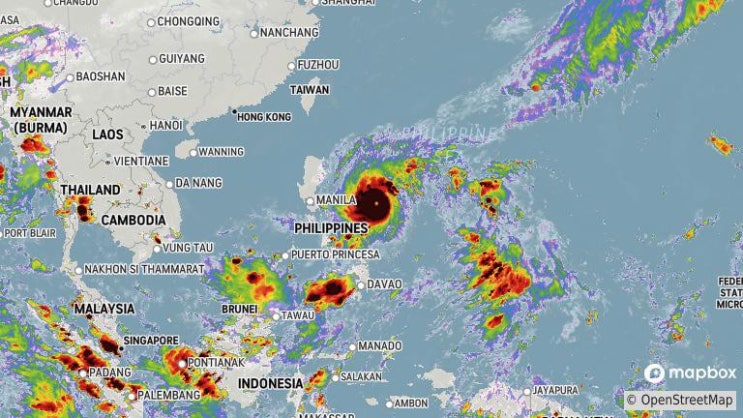 필리핀 올해 가장 큰 슈퍼 태풍 고니 마닐라 루존섬 관통 예정