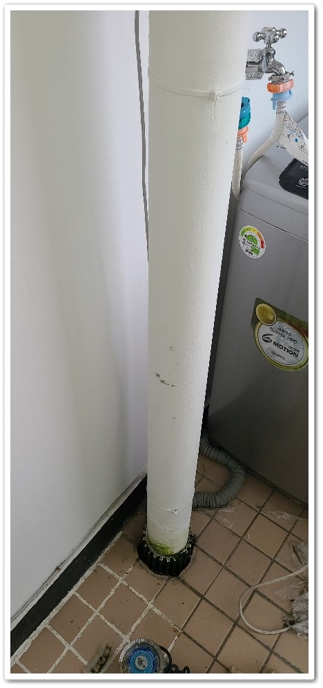  용인누수,동천동 아파트 베란다 우수관 누수 대부분은 '이것' 때문에!