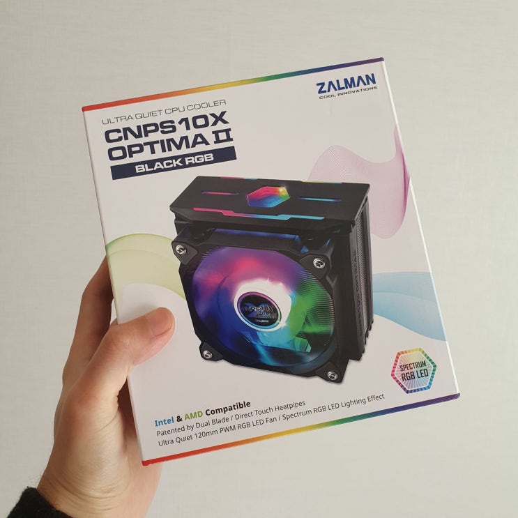  CPU쿨러는 잘만쿨러 (CNPS10X OPTIMA II RGB)가 이뻐요~