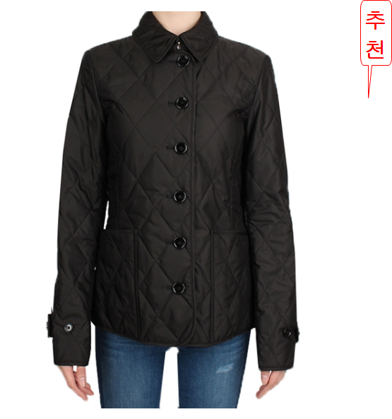  버버리 20FW FERNLEIGH 퀼팅 자켓 (여성/블랙) 8023320 A1189