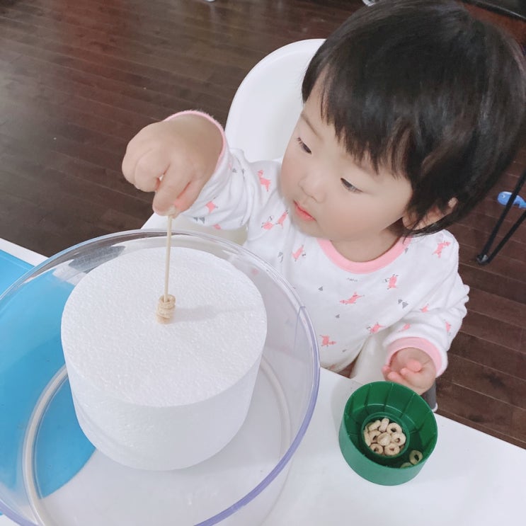  엄마표몬테소리 / 치리어스 시리얼 (cheerios)로 집에서 엄마표교구놀이