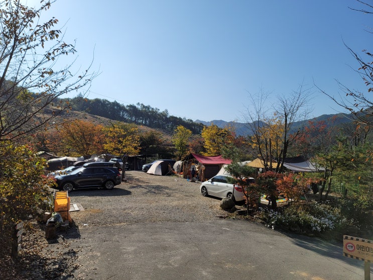  포천 풍혈산 캠핑장에서 글램핑즐기기