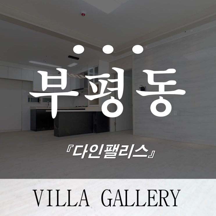 인천 신축빌라 부평 다인팰리스 분양 / 전용 테라스가 있는 4룸