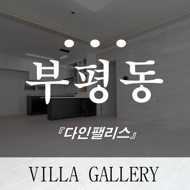  인천 신축빌라 부평 다인팰리스 분양 / 전용 테라스가 있는 4룸