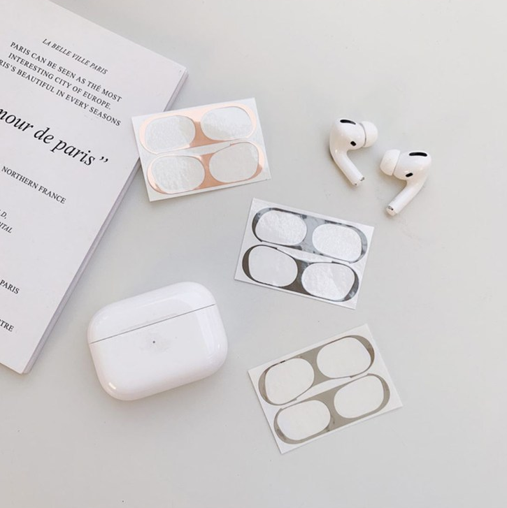  여기가최저가! [디씨네트워크] Air Pod Pro 에어팟프로 3세대 18K 금도금 철가루방지 스티커