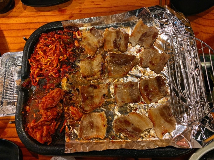  [사당맛집] 1357철판삼겹, 사당역 냉삼, 두께별로 골라먹는 삼겹살,지하에 있는 고기집