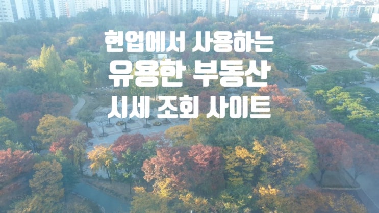 부동산 시세 조회 사이트 모음