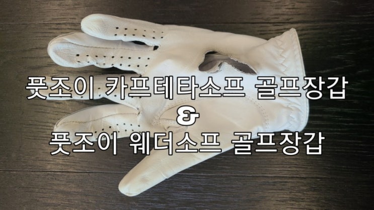  천연양피 풋조이 카브레타소프 골프장갑이 너무 약해서 웨더소프로 갈아탔네요.