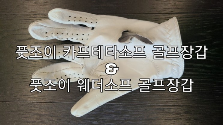 천연양피 풋조이 카브레타소프 골프장갑이 너무 약해서 웨더소프로 갈아탔네요.