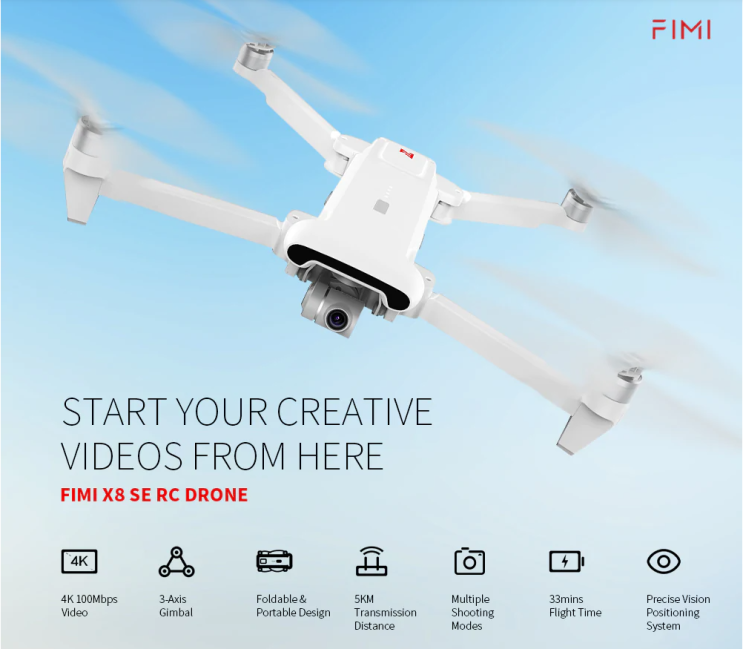 FIMI X8 SE Drone // The Most Cost-Effective Drone to Start Professional Aerial Photography