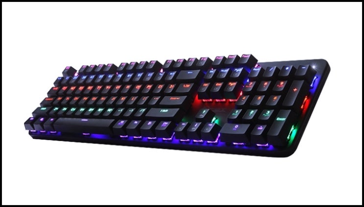  게임 마스터 키보드!! COX 교체축 레인보우 LED 기계식 키보드 갈축, 모델명 CK420