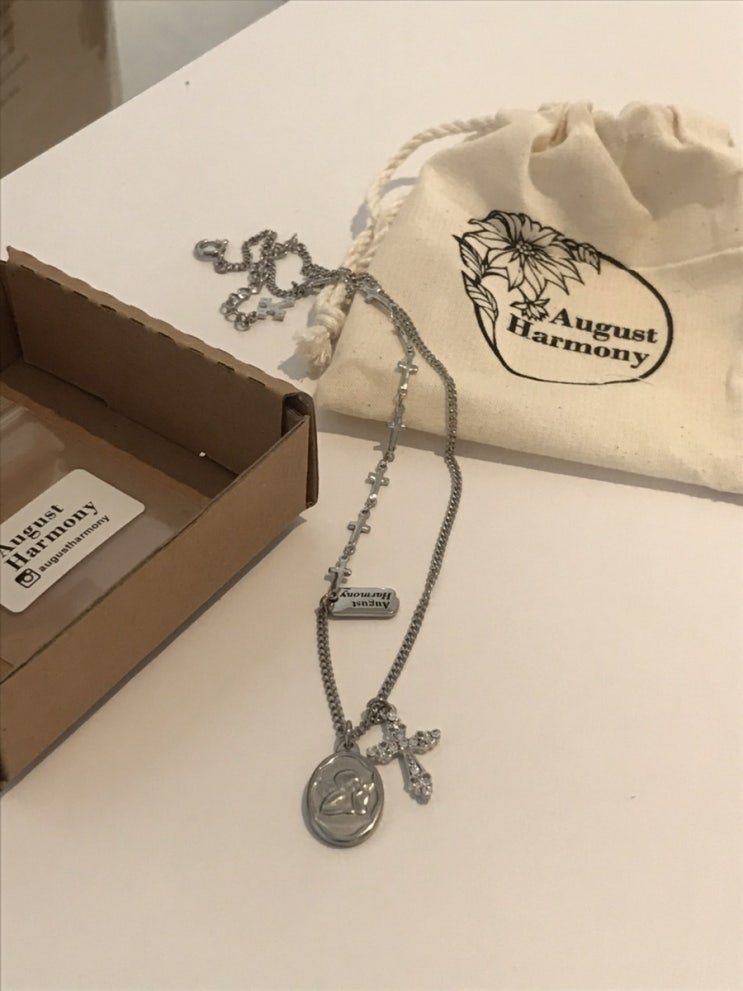  목걸이 추천ㅣ데일리 목걸이, 어거스트 하모니 은목걸이