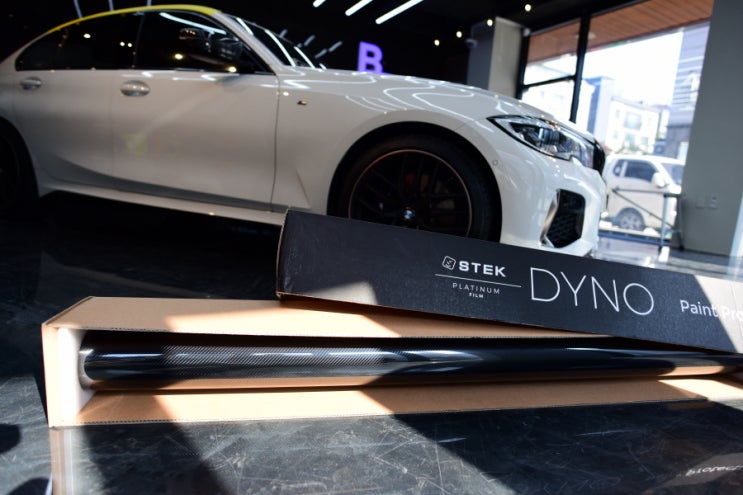  [루프스킨] BMW 340i (G20) 샤크안테나 뜯지않고  STEK DYNO카본PPF 로 루프스킨시공-!!