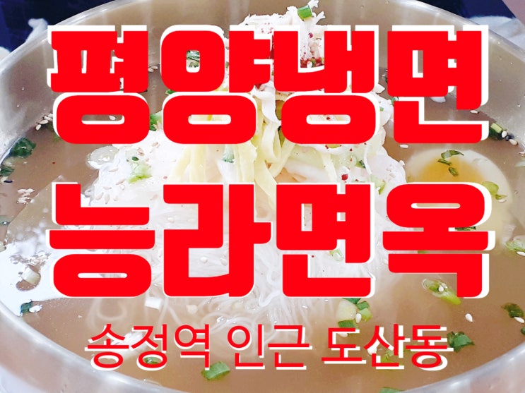  겨울 맛집 송정동 능라면옥 평양에서 온 평양냉면