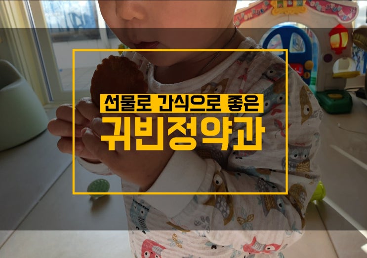  귀빈정 약과 내돈내산 후기 : 아기 간식으로 좋아요