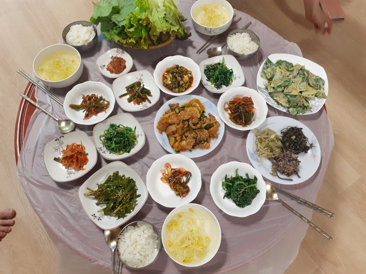  지리산 둘레길 1코스 인동 할머니 민박 백반