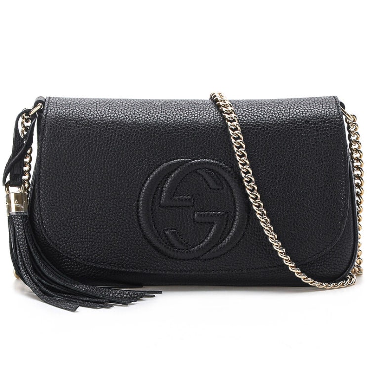 [Gucci]구찌 20SS 536224 블랙 소호 테슬 체인백