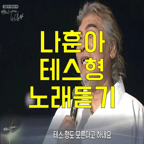 나훈아 테스형 가사와 노래듣기!