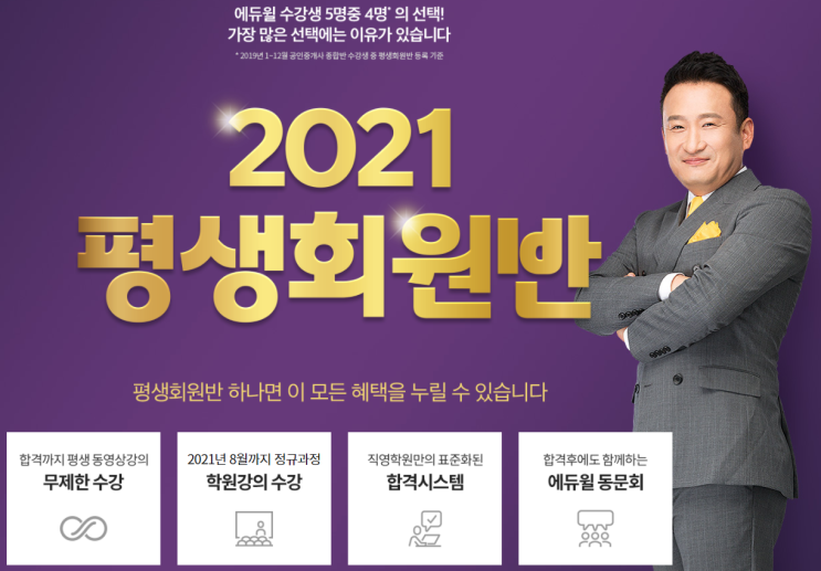 [사당1동 공인중개사학원] 2021 에듀윌 평생회원반 대개강
