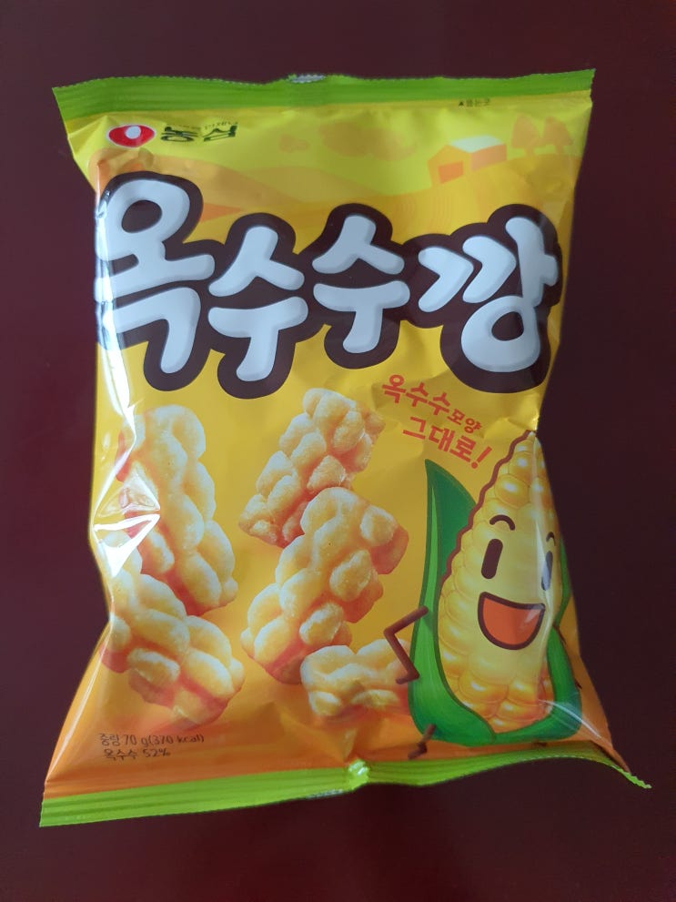  [ 농심 신상 과자]  옥수수 모양 그대로 / 농심 옥수수깡