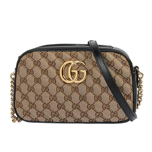  구찌 GG 마몽 스몰 숄더백 447632 HVKEG 9772 BEIGE/EBONY/ BLACK [GUB957]