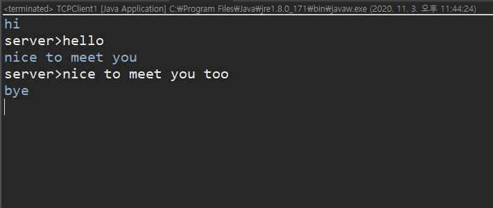  tcp client & server.java