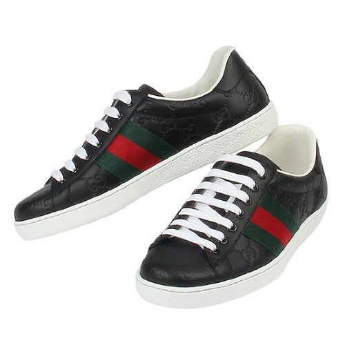  구찌 남성 시그니처 스니커즈 386750 CWCG0 1070 BLACK [GUS035]