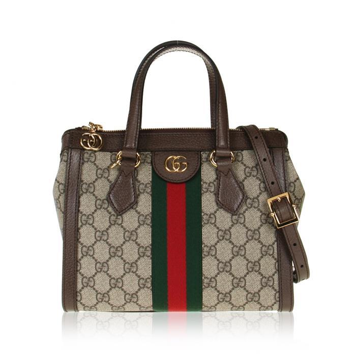  [Gucci]구찌 GG 수프림 오피디아 스몰 브라운 캔버스 여성 숄더백 547551K05NB8745
