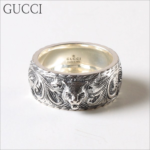  GUCCI YBC433571001 구찌쥬얼리 GATTO 펠린헤드 반지>>여성실버 반지