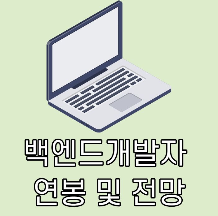 백엔드개발자 연봉 및 전망에 대해서 알아보자 백엔드개발자 연봉 및 전망에 대해서 알아보자