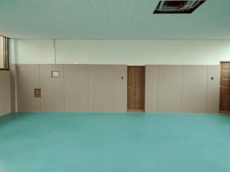  전북 순창고등학교 소규모실내체육시설 - 다오코리아 안전 보호벽 매트(안전 패딩) 설치