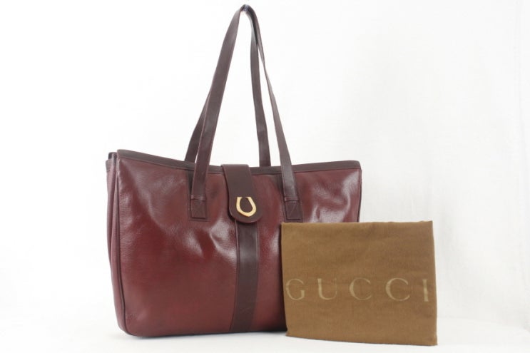 (GUCCI)구찌 올드구찌 빅 버건디 숄더백