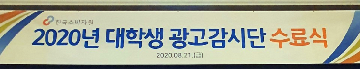 2020 한국소비자원 대학생 광고 감시단 활동 후기 1   : 지원 동기, 발대식, 수료식