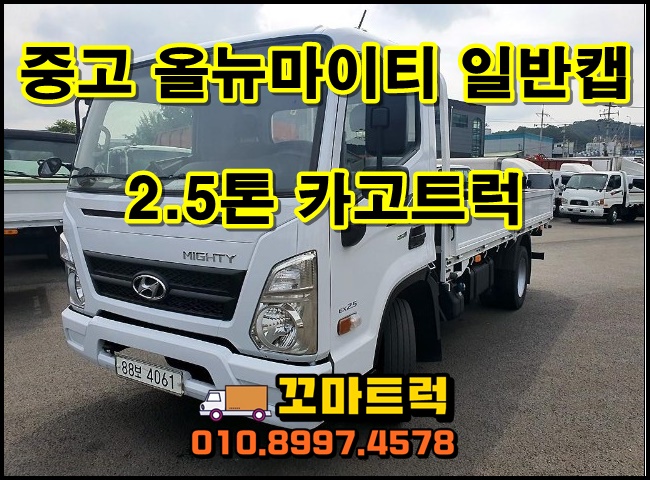  중고카고트럭 2.5톤 올뉴마이티 고상 카고 매매 시세