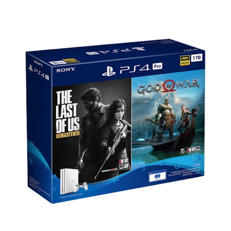  플레이스테이션4 Pro 1TB 갓오브워4+라오어 번들패키지 (pi) PS4, 플스4 갓오워4+라오어 번들 패키지(화이트)