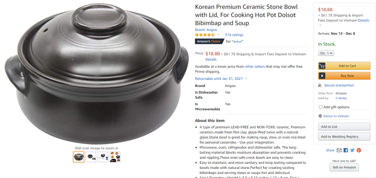  뚝배기 ceramic stone bowl 를 써 본 외국인들의 생생한 아마존 댓글과 유용한 영어 표현 headsup