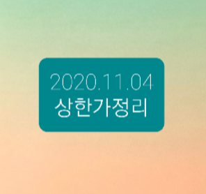 2020.11.04 상한가정리