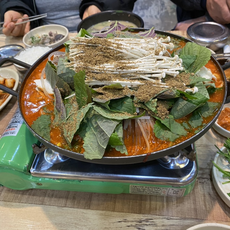 송탄 맛집 달레나순대국에서 곱창전골 가족외식 !